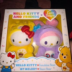 Funshine Bear and My Melody Share Bear Plush Set
